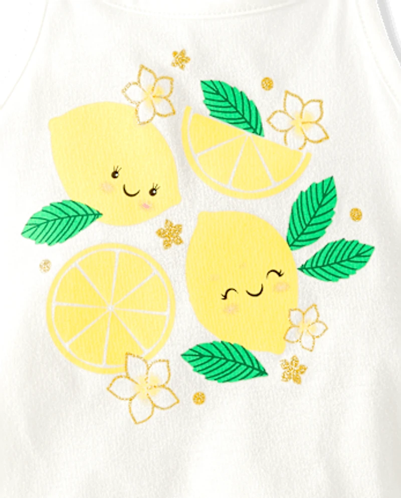 Toddler Girls Graphic Halter Tank Top 2-Pack