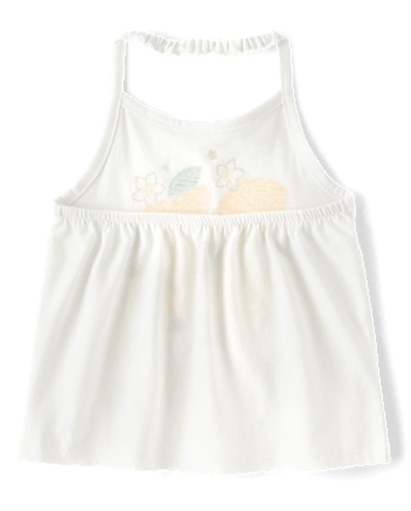 Toddler Girls Graphic Halter Tank Top 2-Pack