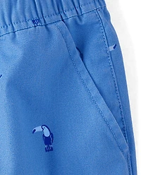 Boys Print Pull On Jogger Shorts