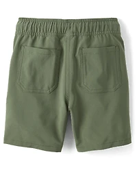 Boys Quick Dry Pull On Jogger Shorts