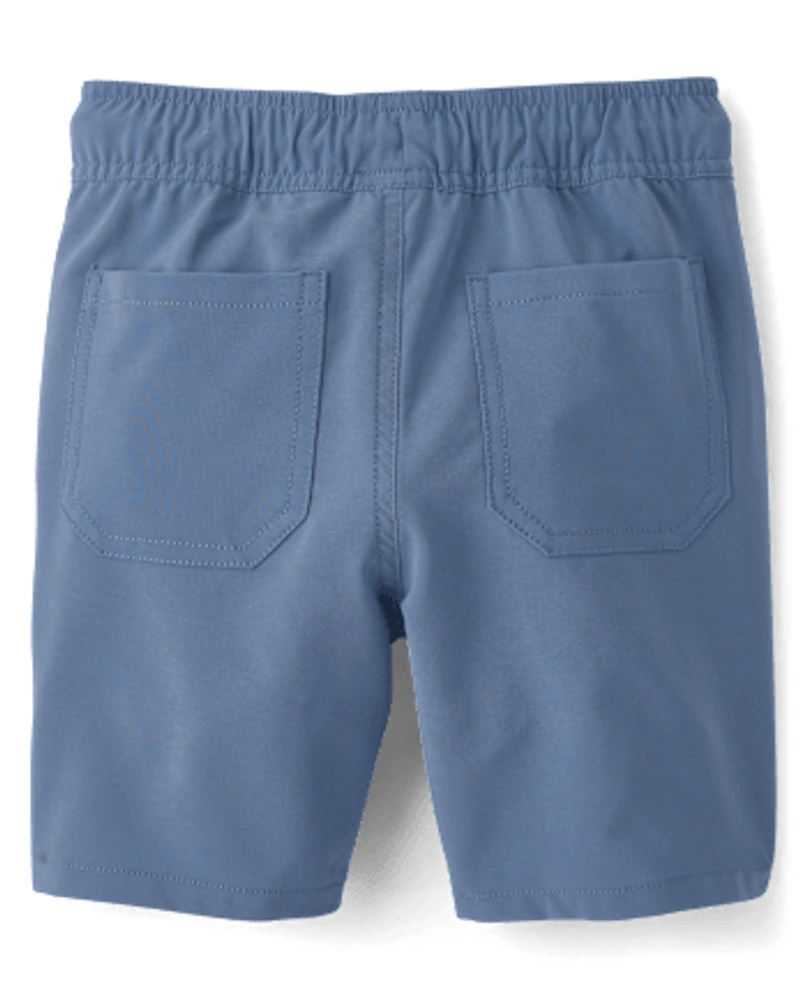 Boys Quick Dry Pull On Jogger Shorts