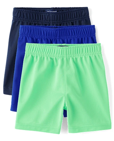 Baby And Toddler Boys Basketball Shorts 3-Pack