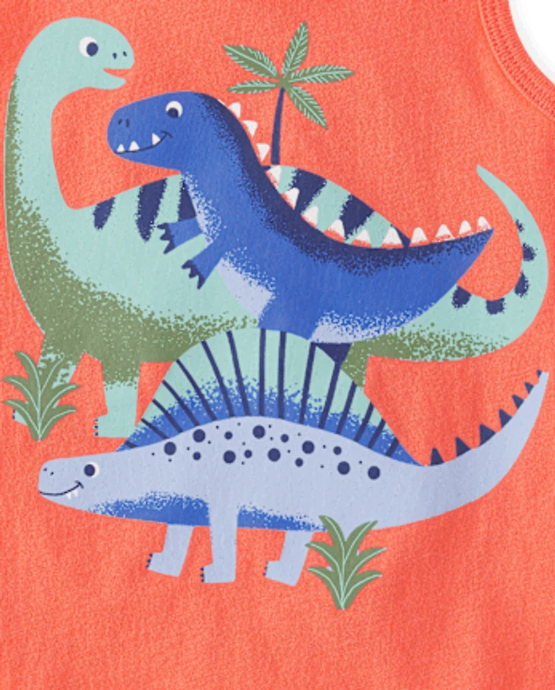 Baby And Toddler Boys Print Tank Top 3-Pack