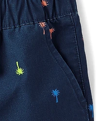 Baby And Toddler Boys Print Pull On Jogger Shorts