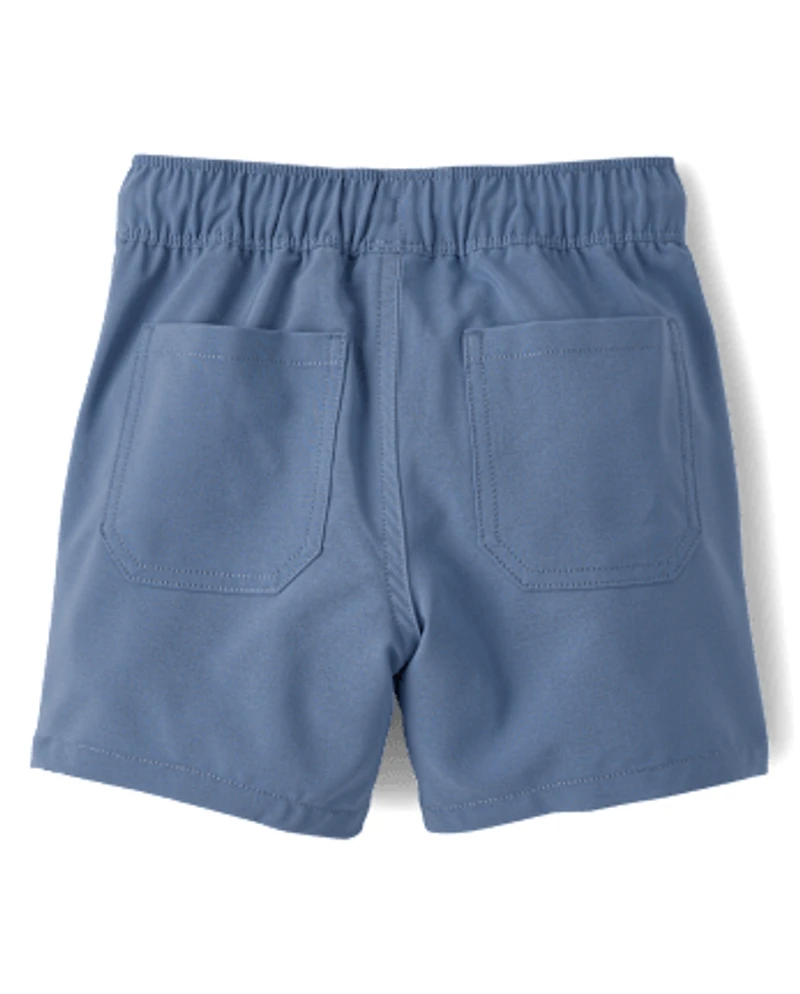 Baby And Toddler Boys Quick Dry Pull On Jogger Shorts