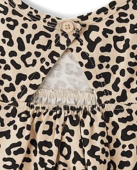 Baby Girls Leopard Romper 2-Pack