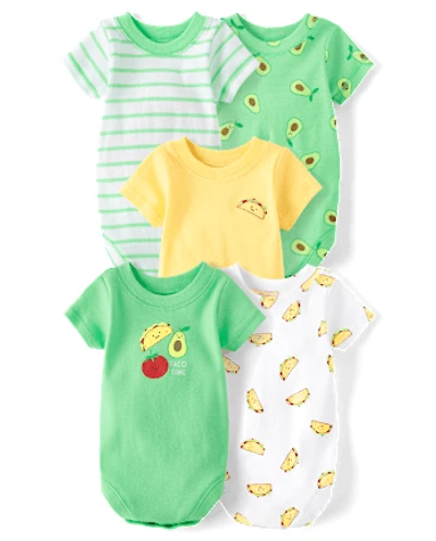 Baby Boys Taco Bodysuit 5-Pack