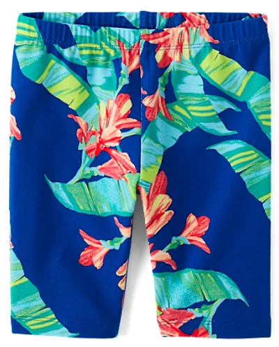 Girls Print Bike Shorts