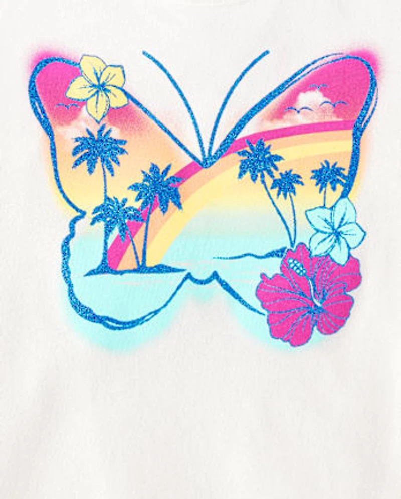 Girls Graphic Fringe Tank Top