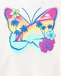 Girls Graphic Fringe Tank Top