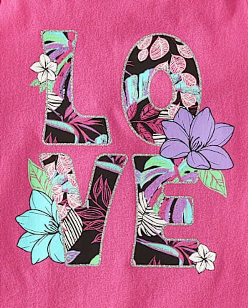 Girls Graphic Fringe Tank Top