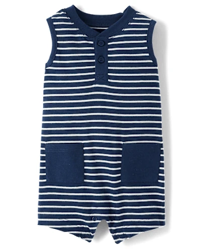 Baby Boys Striped Romper