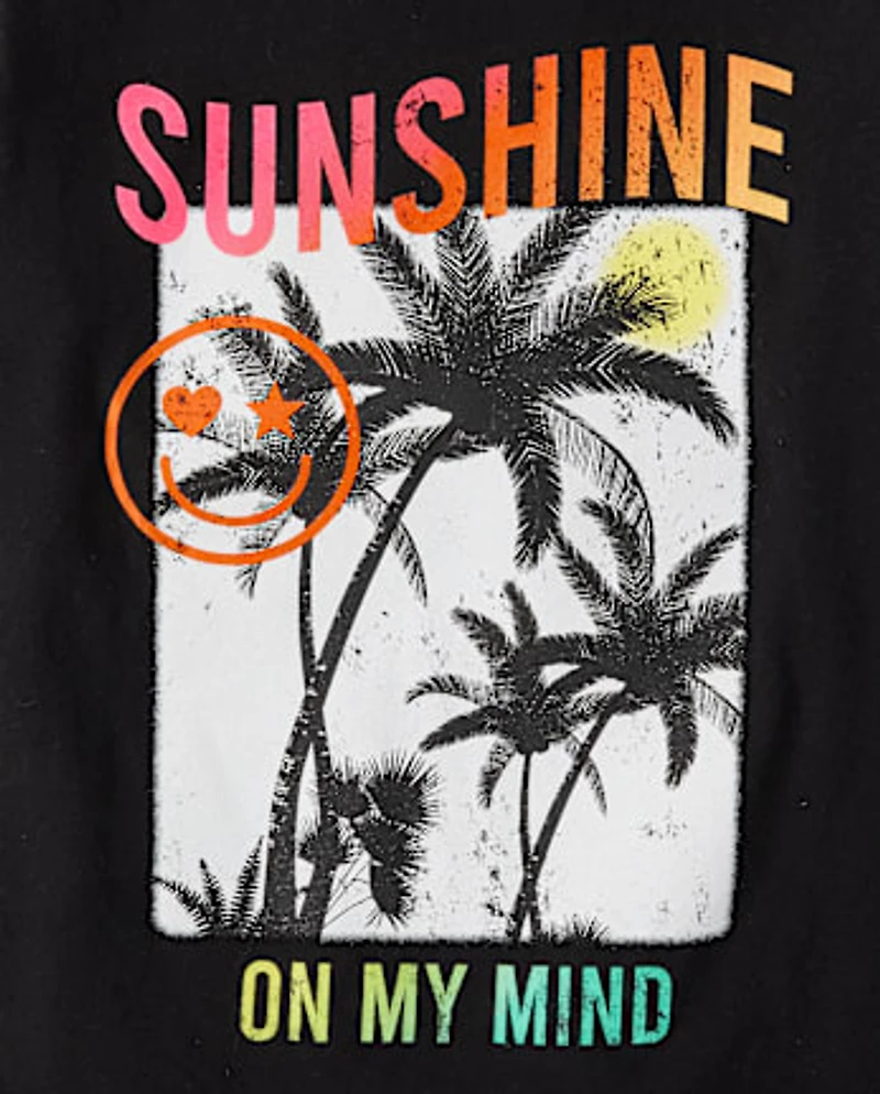 T-shirt graphique Sunshine pour fille
