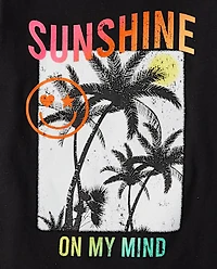 T-shirt graphique Sunshine pour fille