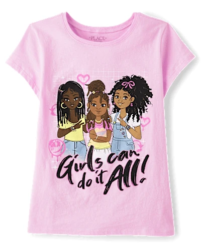 Girls Can Do It All Graphic Tee