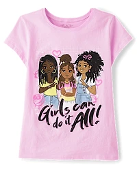 Girls Can Do It All Graphic Tee