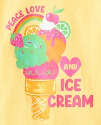 Girls Ice Cream Graphic Tee