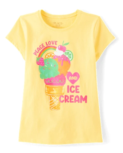 Girls Ice Cream Graphic Tee