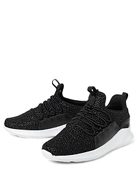 Girls Glitter Running Sneakers