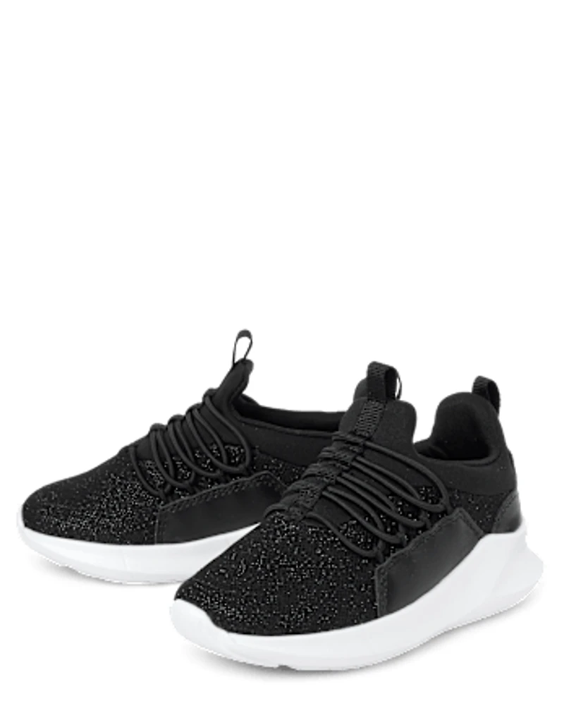 Toddler Girls Glitter Running Sneakers