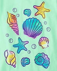 Girls Seashell Graphic Tee