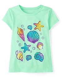 Girls Seashell Graphic Tee