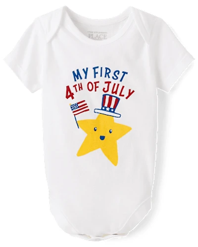 Baby First 4th Of July Graphic Bodysuit