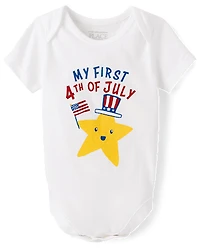 Baby First 4th Of July Graphic Bodysuit