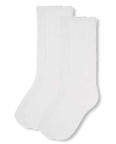 Girls Heart Pointelle Knee Socks 2-Pack
