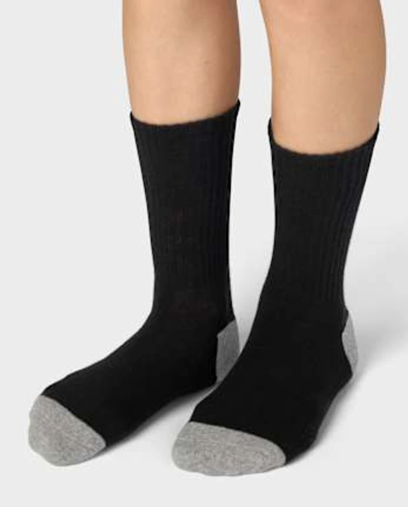 Lot de 10 paires chaussettes mi-mollet rembourrées pour garçon