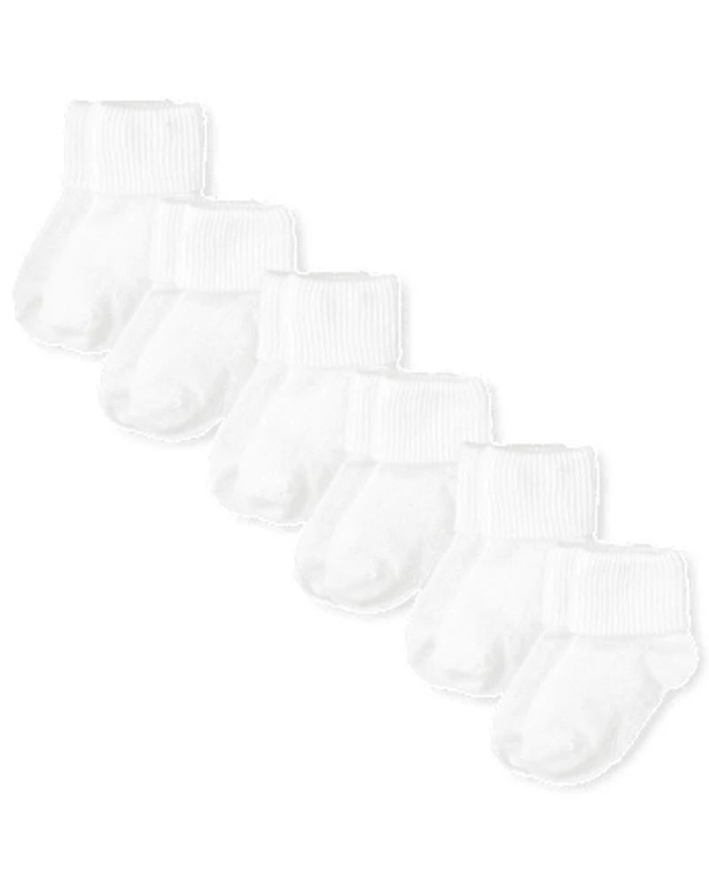 Toddler Turn Cuff Socks 6-Pack