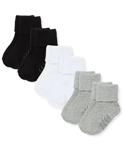 Toddler Turn Cuff Socks 6-Pack