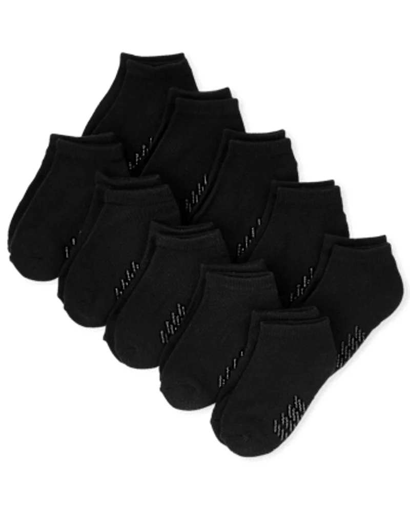 Kids Cushioned Ankle Socks 10-Pack