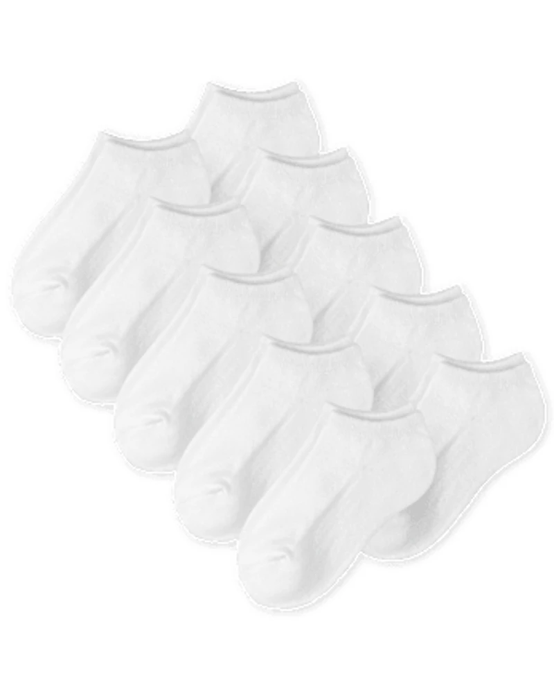 Kids Cushioned Ankle Socks 10-Pack