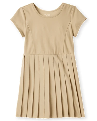 Girls Uniform Quick Dry Pleated Tennis Dress