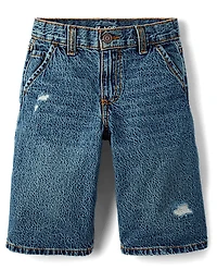 Kids Denim Baggy Carpenter Jorts
