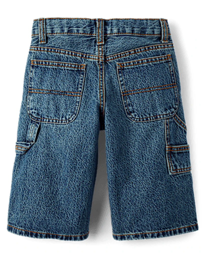 Kids Denim Baggy Carpenter Jorts