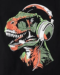 Boys Dino Gamer Graphic Tee