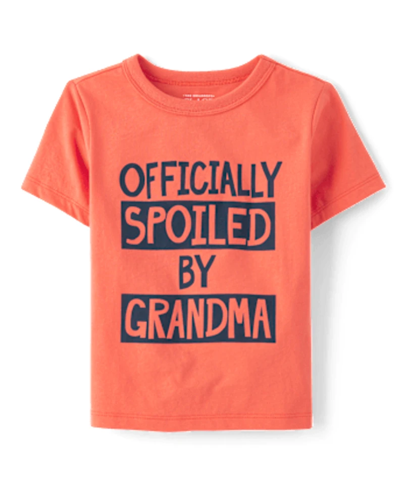 Baby And Toddler Boys Spoiled By Grandma Graphic Tee