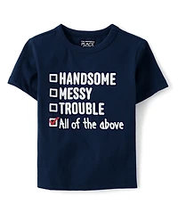 Baby And Toddler Boys Handsome Graphic Tee