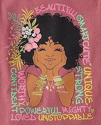 Girls Positive Words Graphic Tee