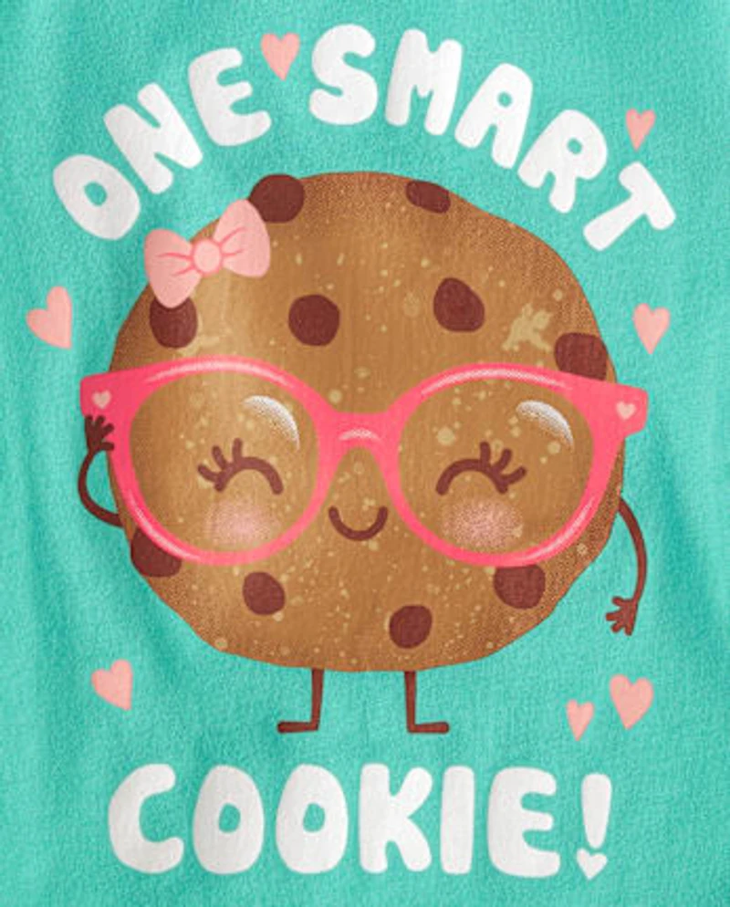 Baby And Toddler Girls One Smart Cookie Graphic Tee