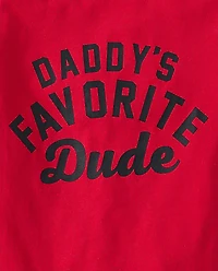 Baby And Toddler Boys Daddy's Favorite Dude Graphic Tee