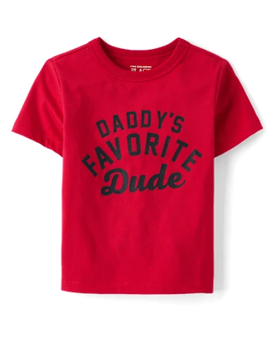 Baby And Toddler Boys Daddy's Favorite Dude Graphic Tee