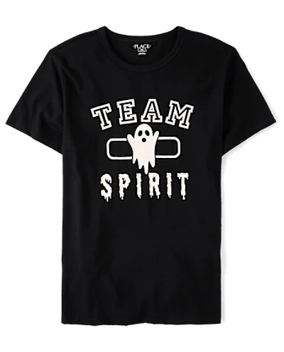 Adult Matching Family Glow Team Spirit Graphic Tee