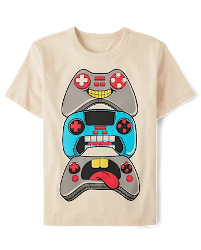 Boys Game Controllers Graphic Tee