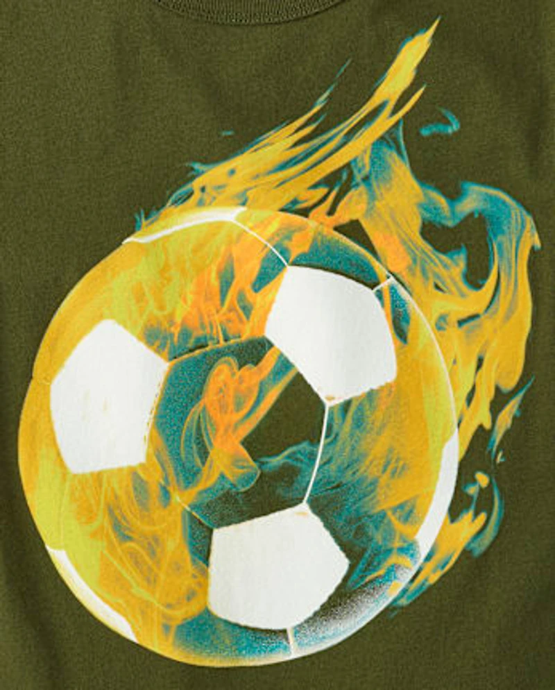 Boys Soccer Ball Graphic Tee