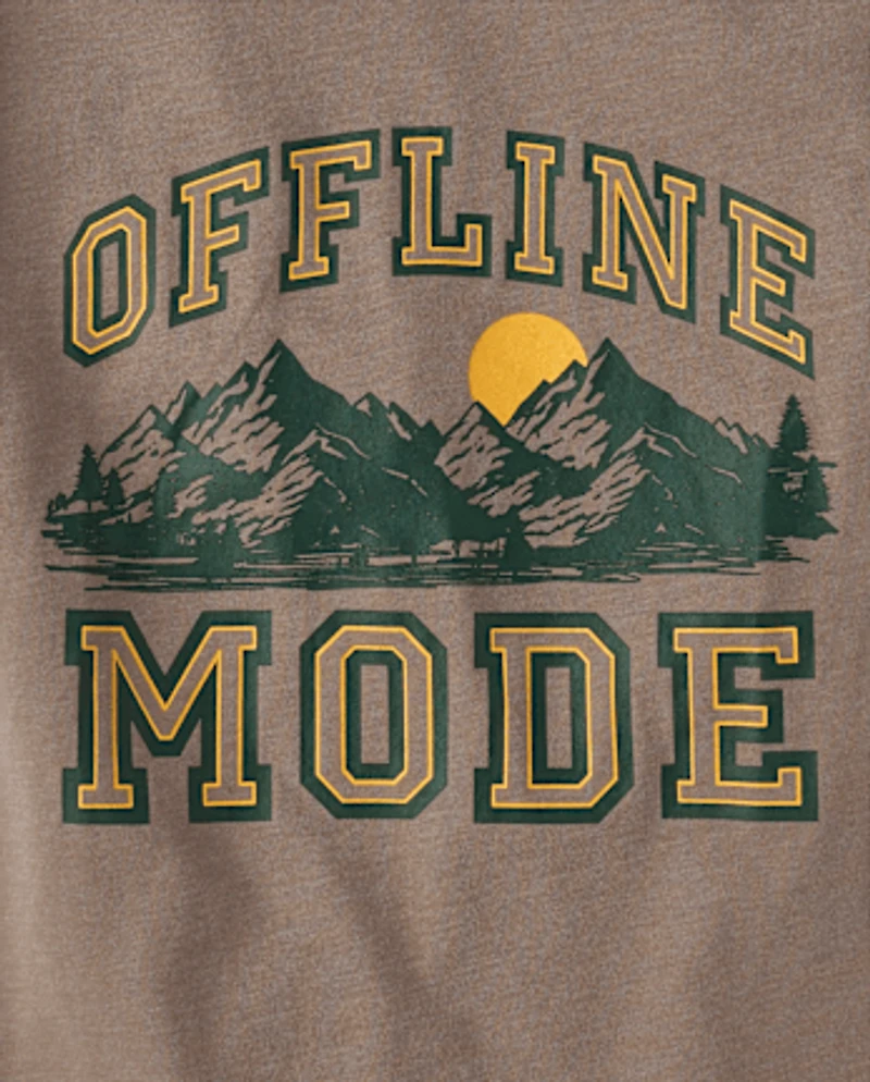 Boys Offline Mode Graphic Tee