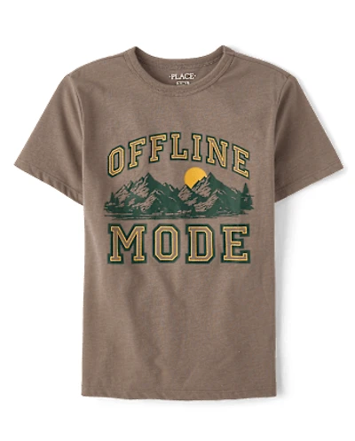 Boys Offline Mode Graphic Tee