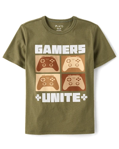 Boys Gamers Unite Graphic Tee